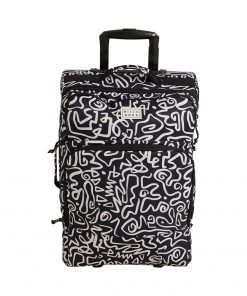 BILLABONG Keep It Rollin Carry-On Roller Bag (Black Pebble 2)